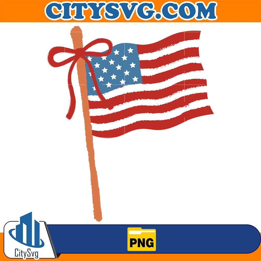 Coquette-4th-Of-July-American-Flag-Png