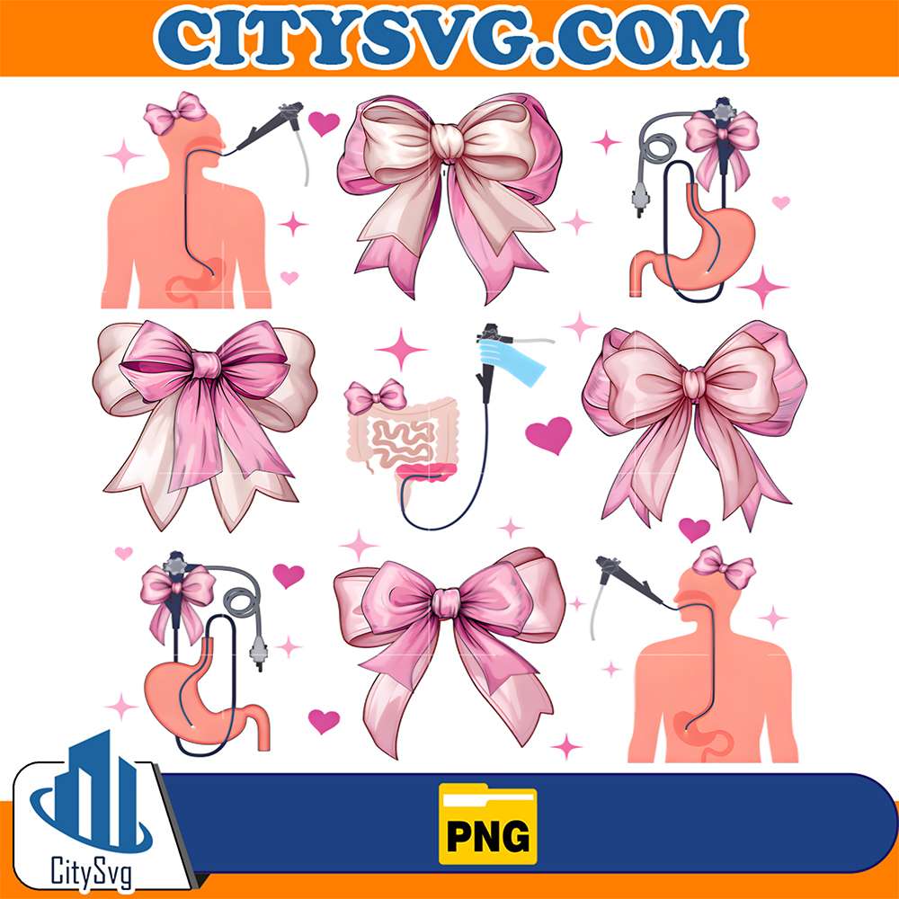 Coquette-Bow-Endoscopy-Nurse-Gastroenterology-Png