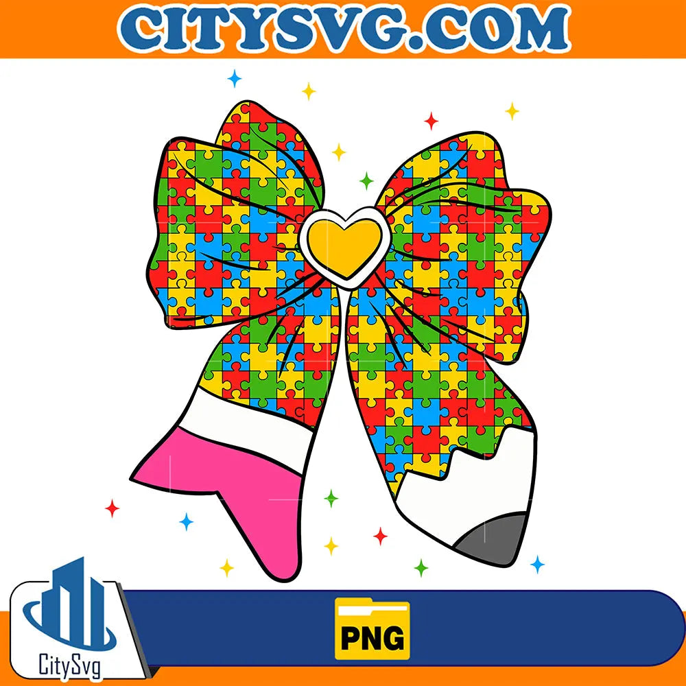 CoquetteBowAutism100DaysOfEmbracingDifferencesPng