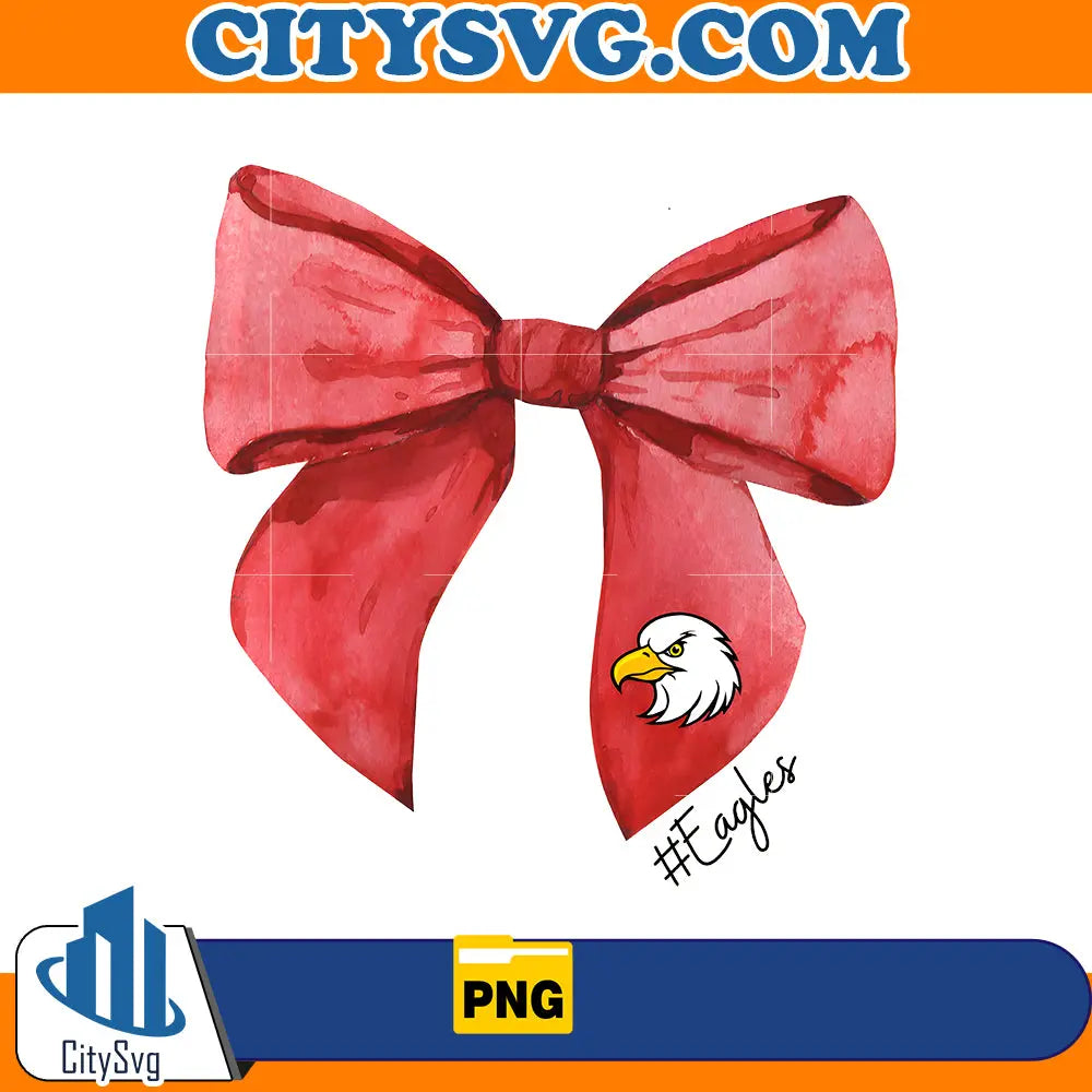 Eagles Coquette Bows School Football Png CitySvg