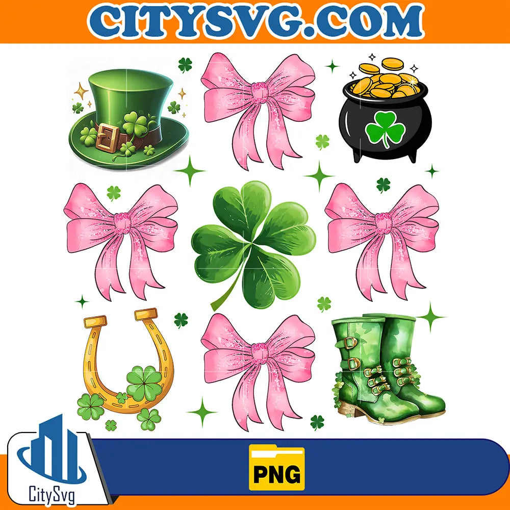 CoquettePinkBowStPatrick_sDayPng