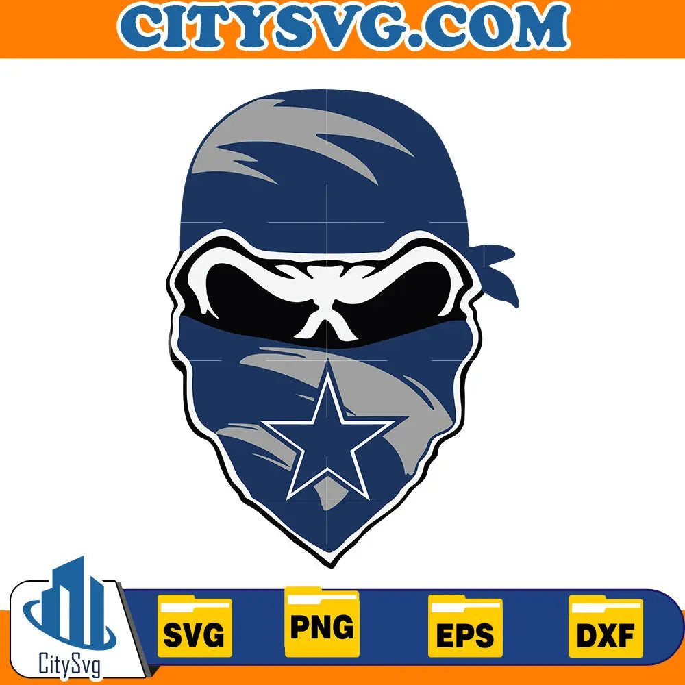 Skull Dallas cowboys Svg CitySvg
