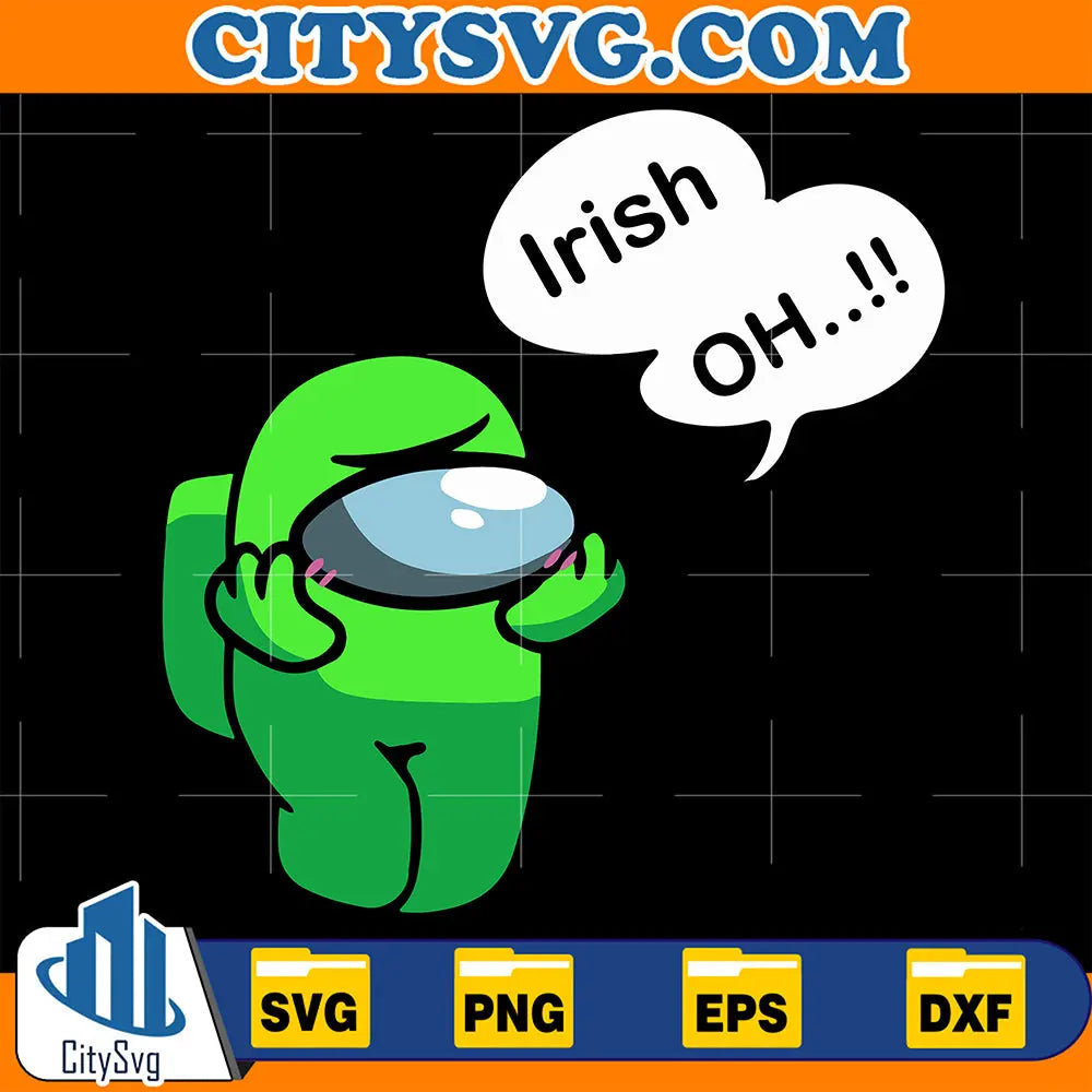 CuteAmongUsIrishOhStPatricksDaySvg