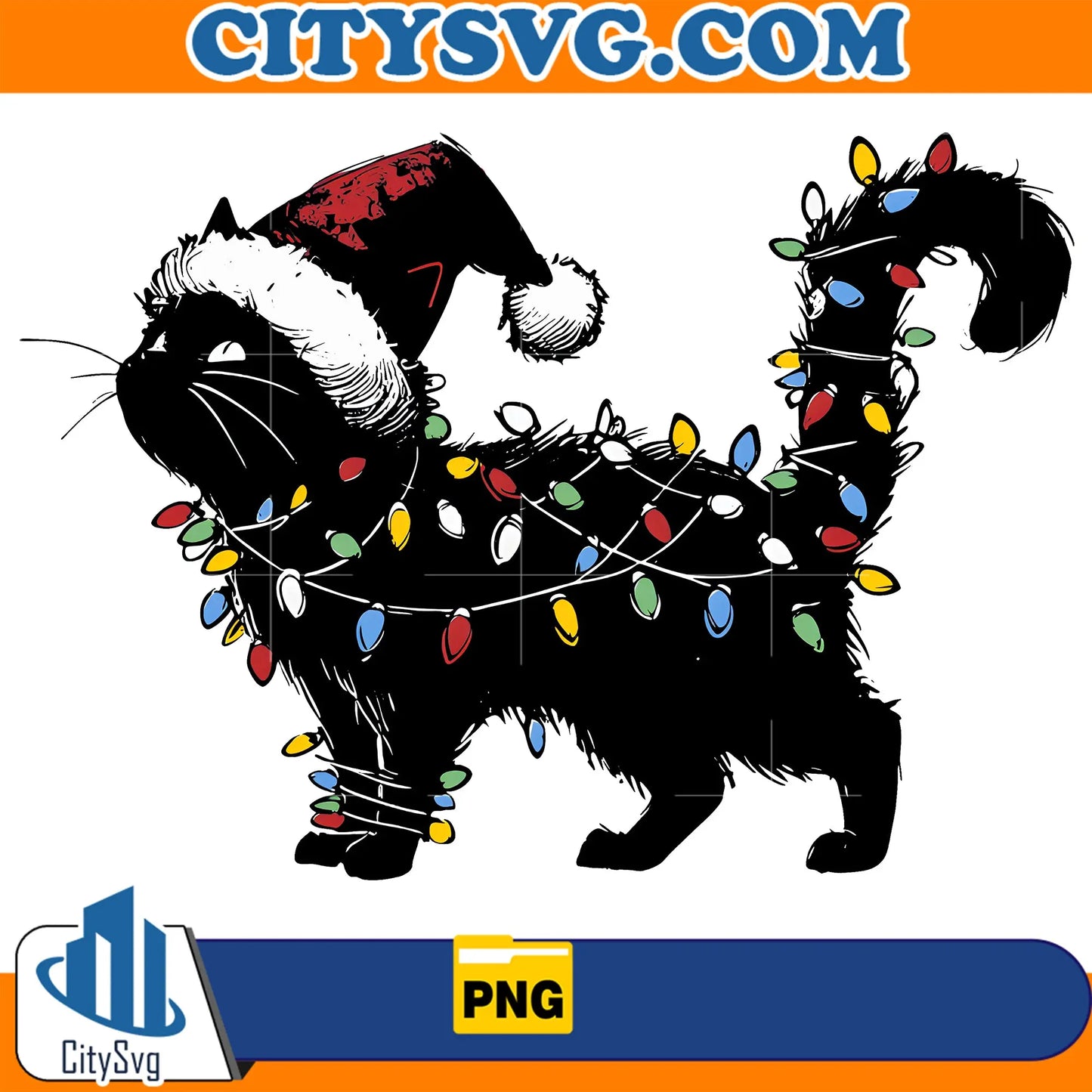 CuteCatChristmasSvg