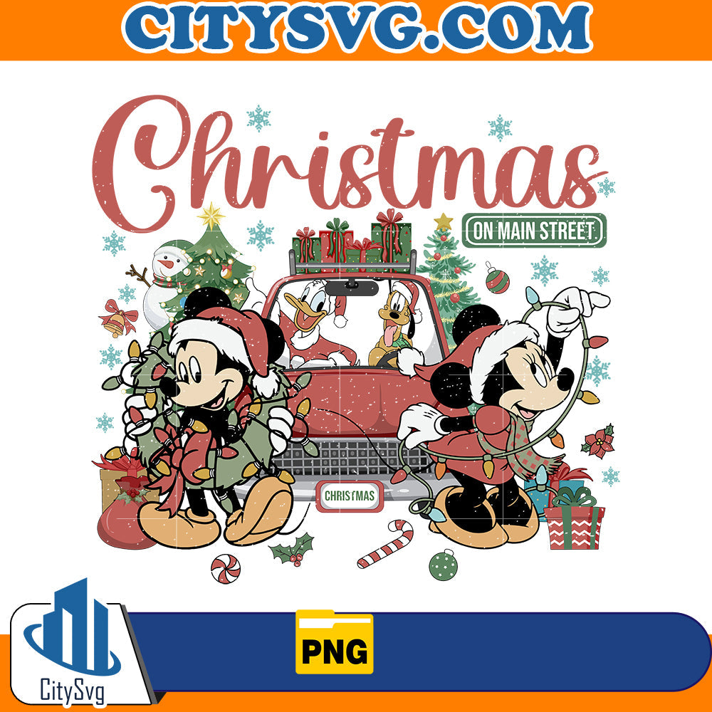 Disney Christmas on main Street Png CitySvg