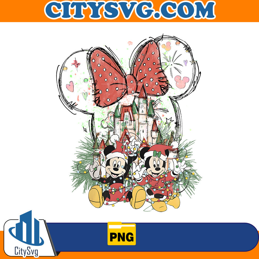 Mickey Minnie Christmas Png CitySvg