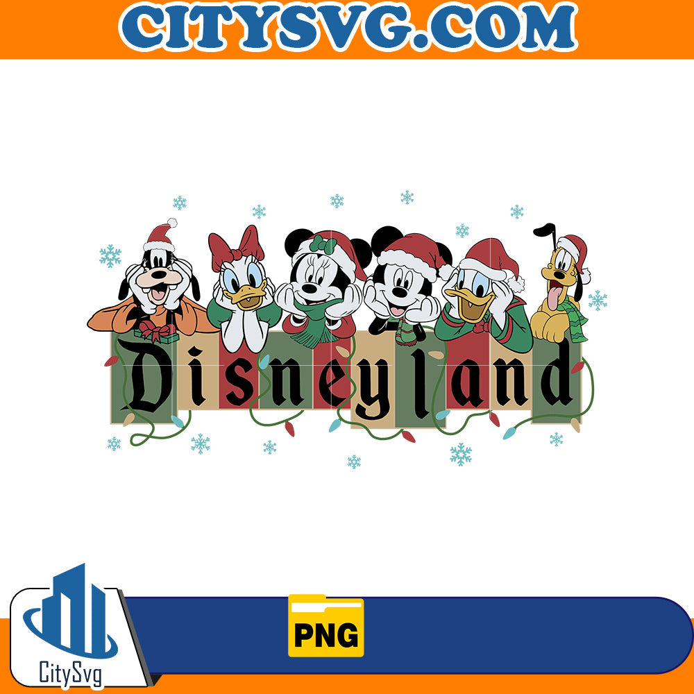 Mickey And Friend Christmas Png CitySvg
