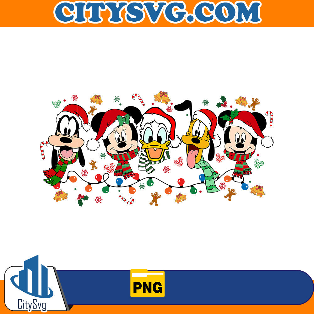 Mickey And Friend Christmas Png CitySvg