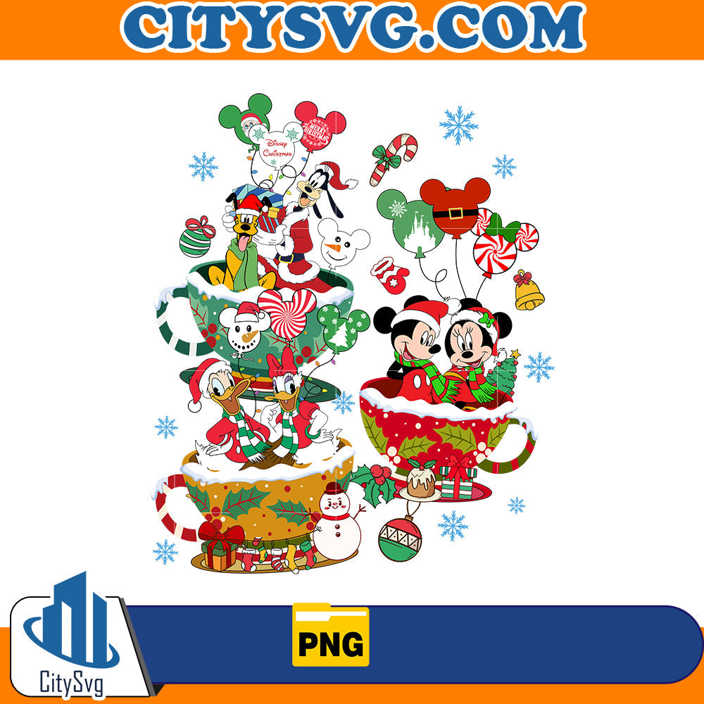 Mickey And Friend Christmas Png CitySvg