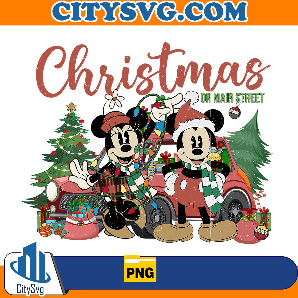 Disney Christmas on main Street Png CitySvg