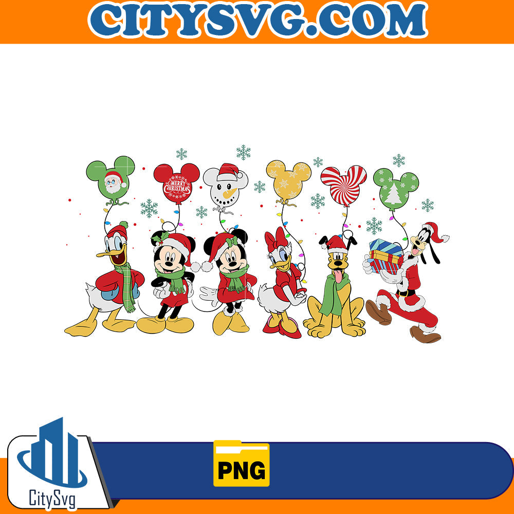Mickey And Friend Christmas Png CitySvg