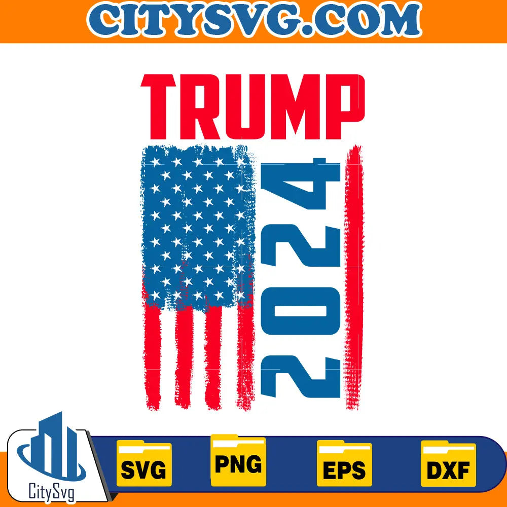 Trump 2024 svg CitySvg