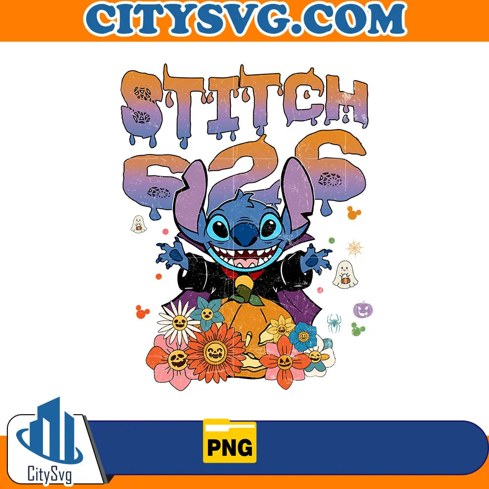 Stitch 626 Dracula Png CitySvg