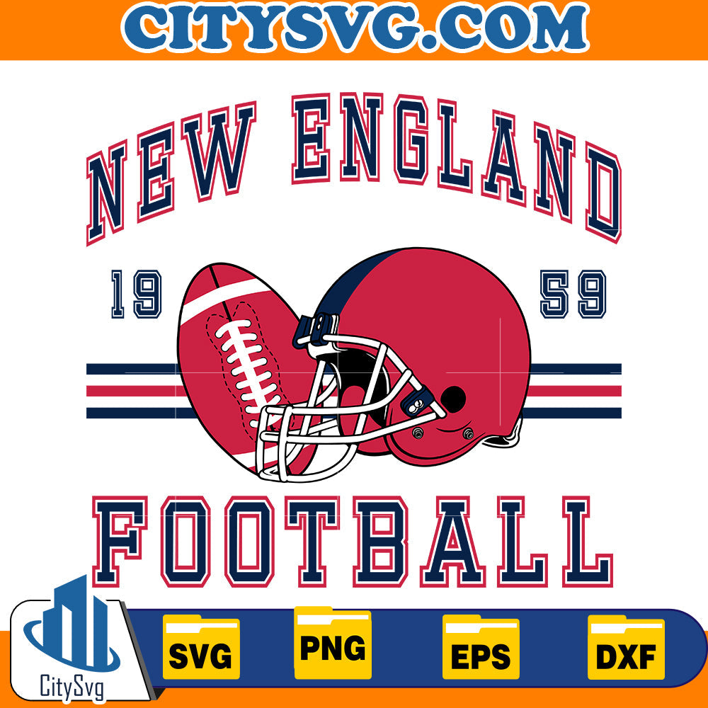 New England Football 1959 Svg CitySvg