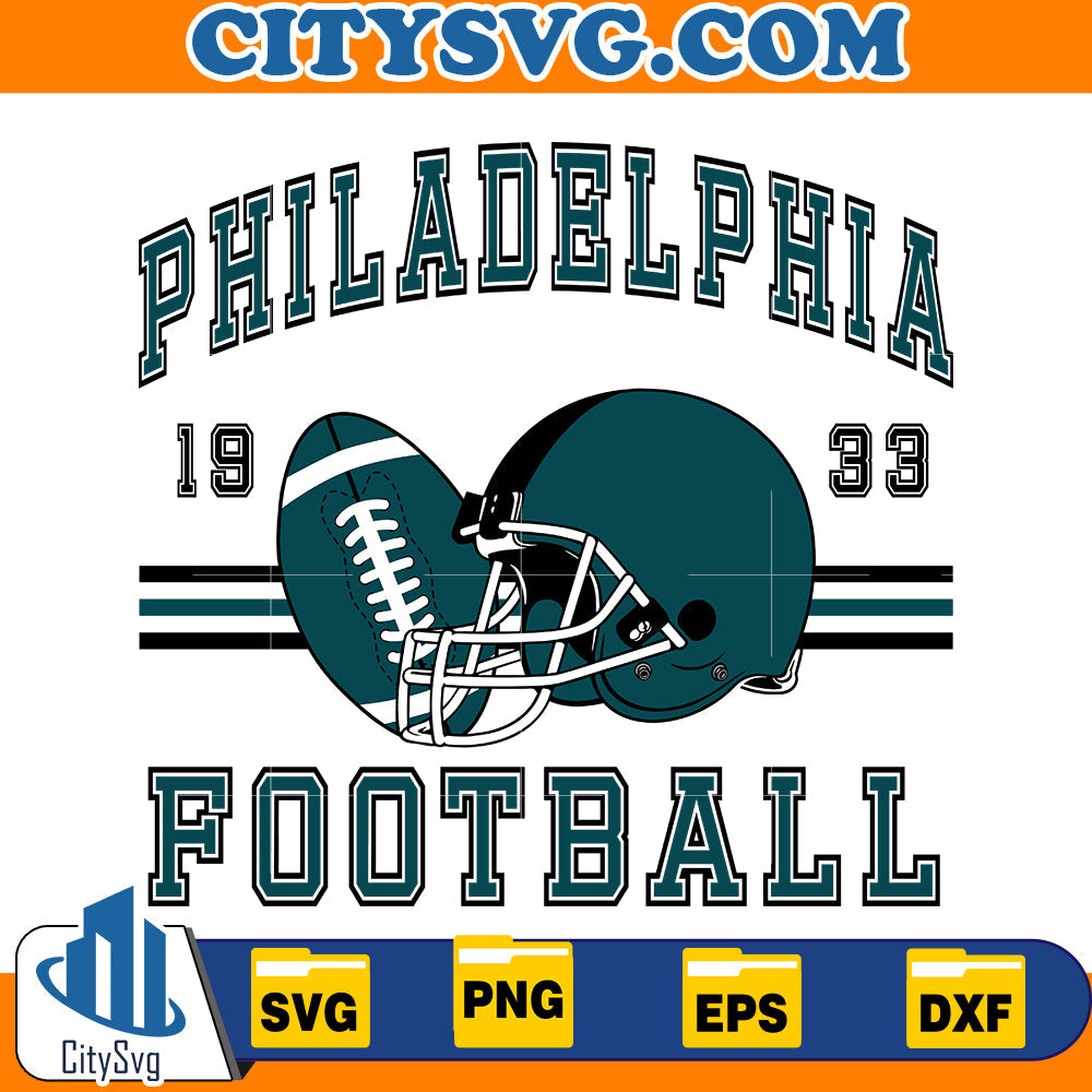 Philadelphia Football 1933 Svg CITYSVG
