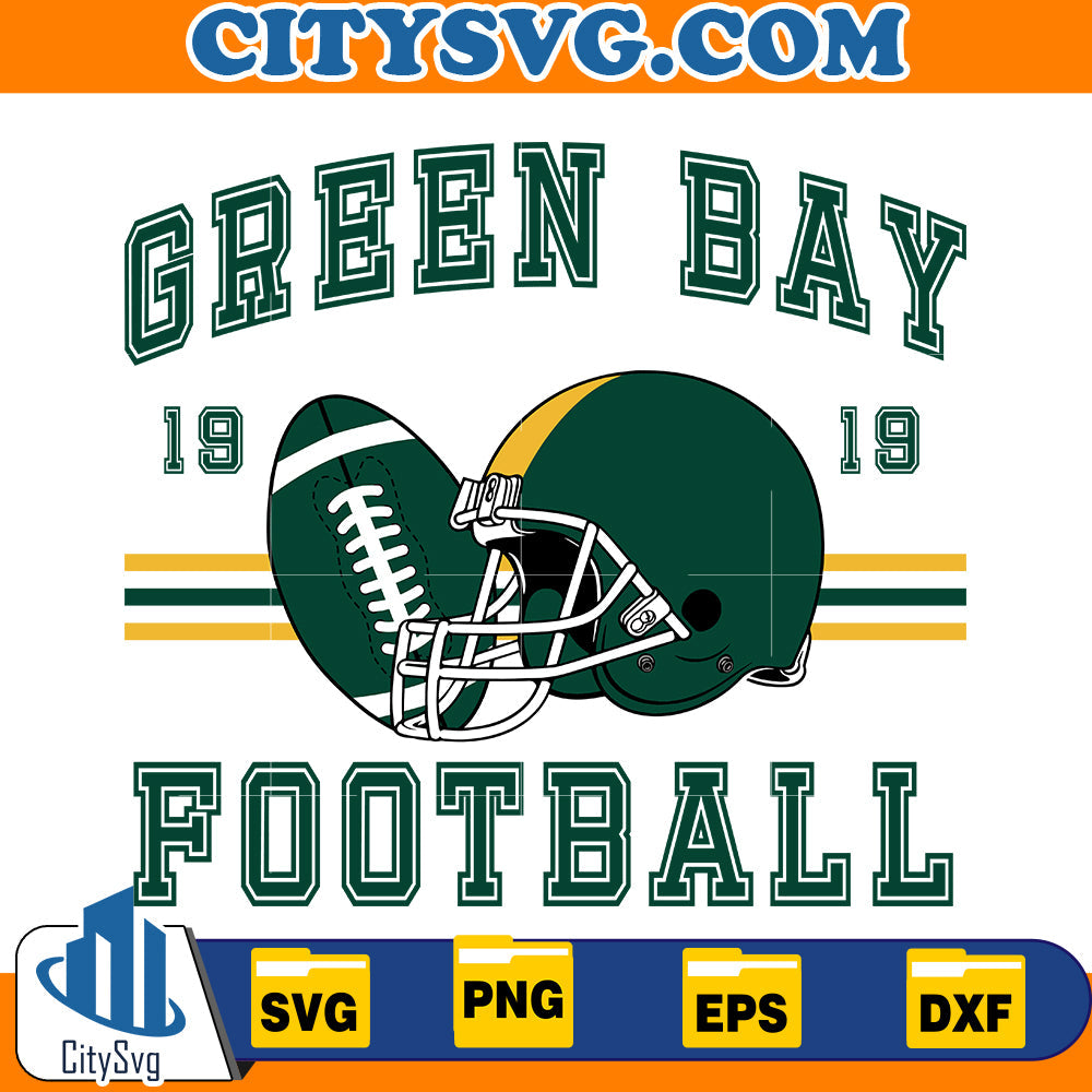 Green Bay Football 1919 Svg CitySvg