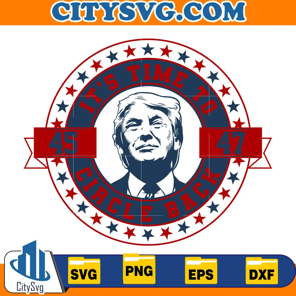 It's time to circle bavk svg CitySvg