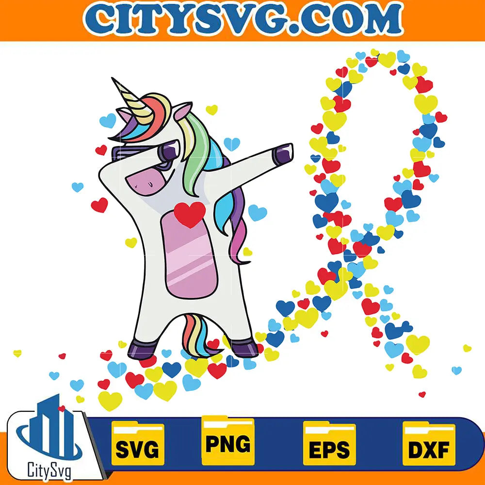 DabbingAutismUnicornSvg