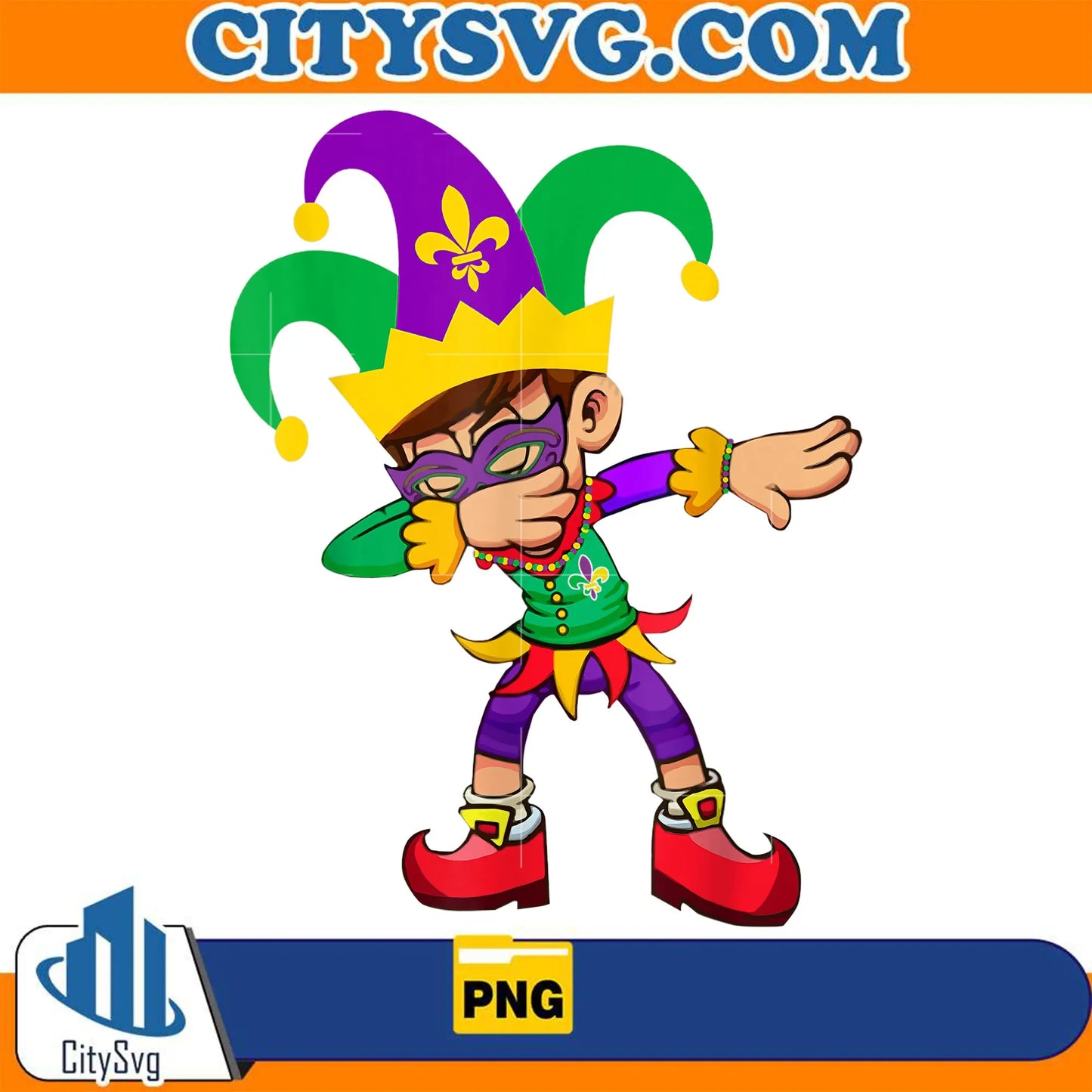 DabbingDadJesterMardiGrasPng_2
