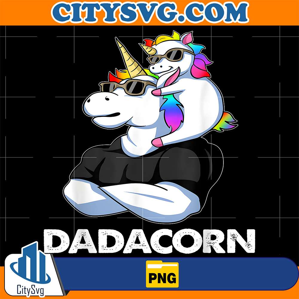 Dadacorn-Unicorn-Dad-and-Baby-Png