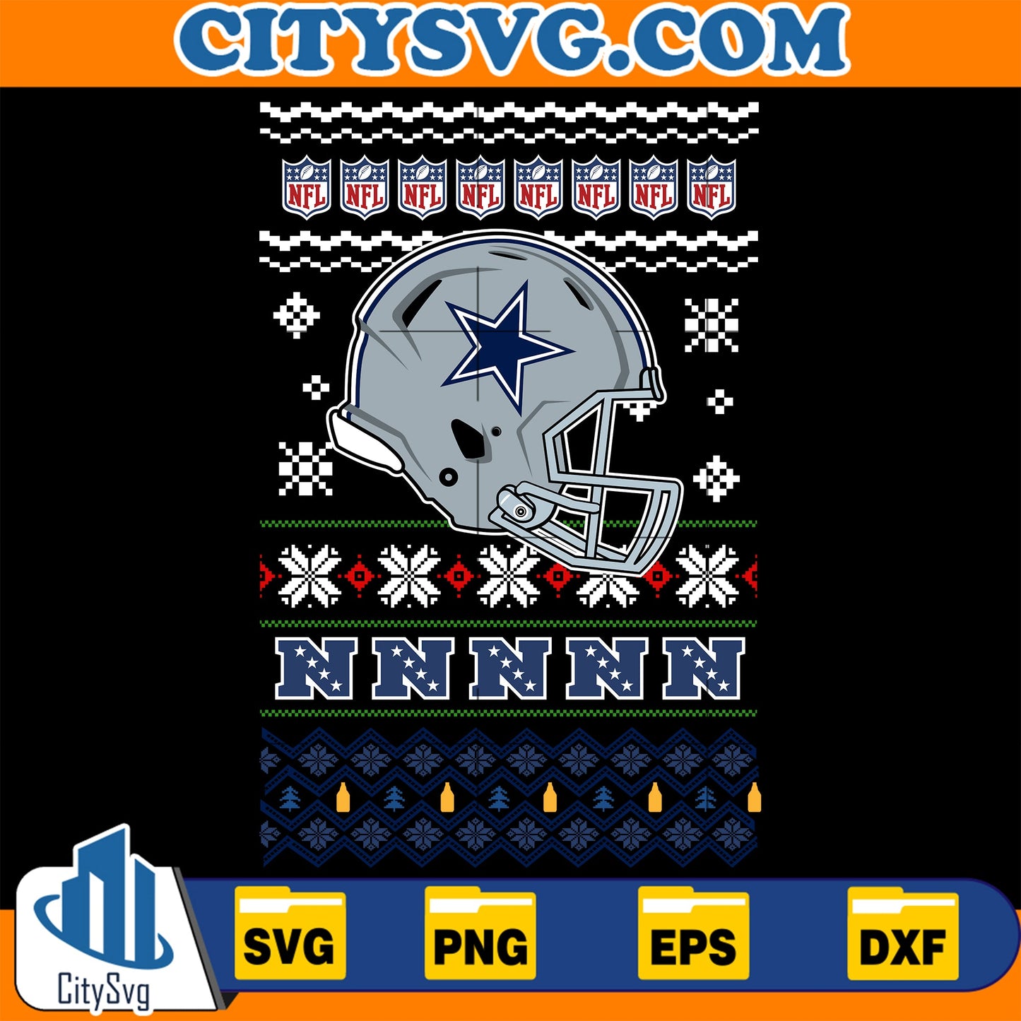 Dallas Cowboys Christmas Svg CitySvg
