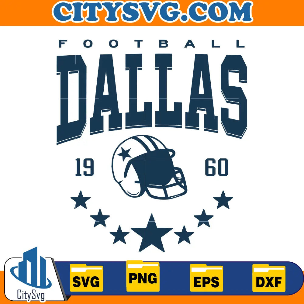 Dallas Football 1960 Svg CitySvg