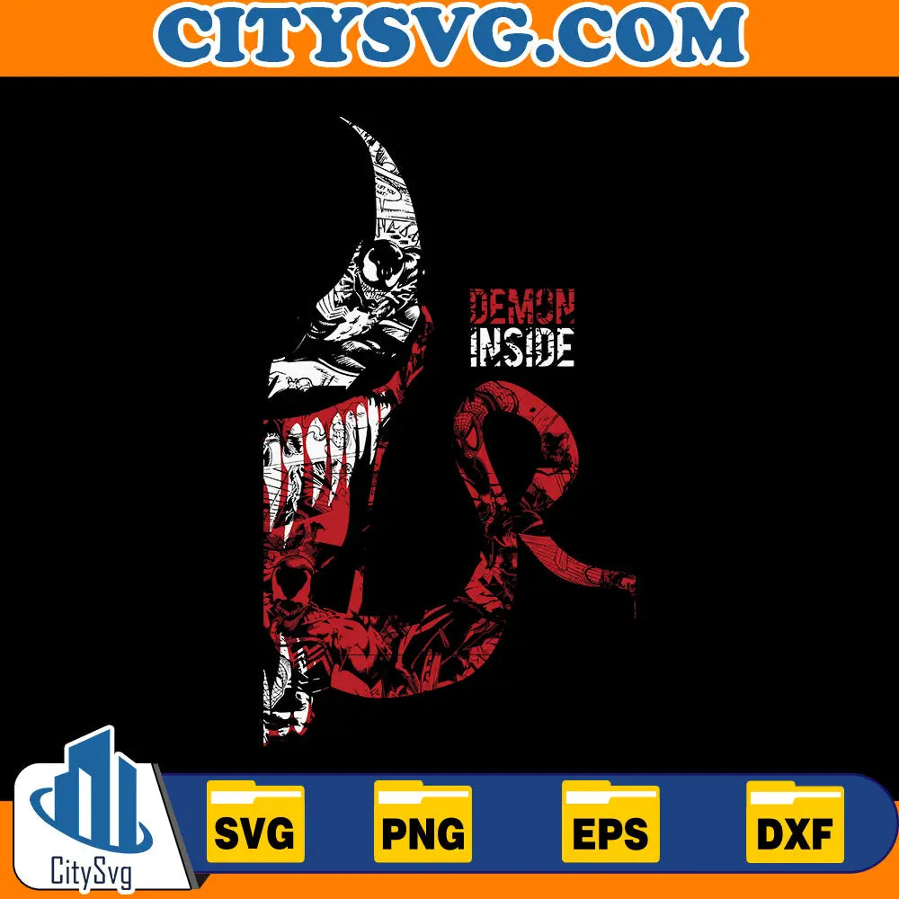 Demon Inside Venom Spiderman Svg CitySvg