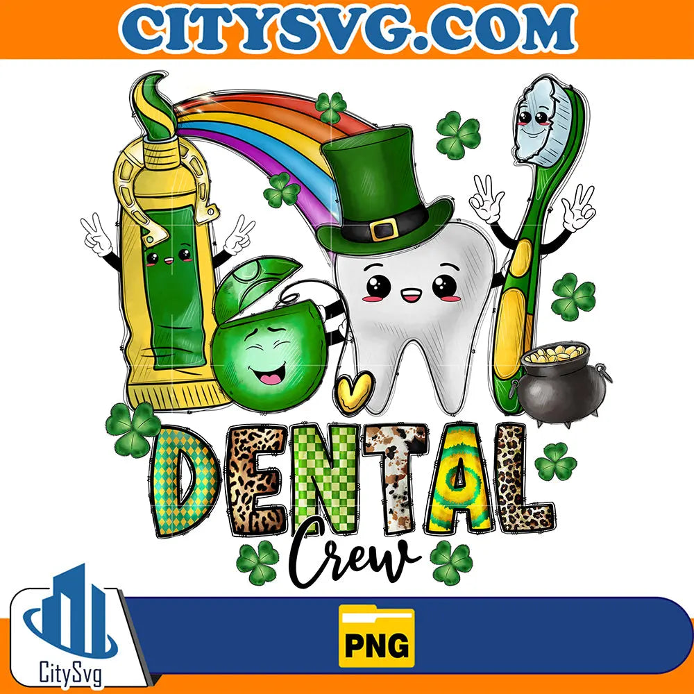 DentalCrewStPatricksDaySublimationPng