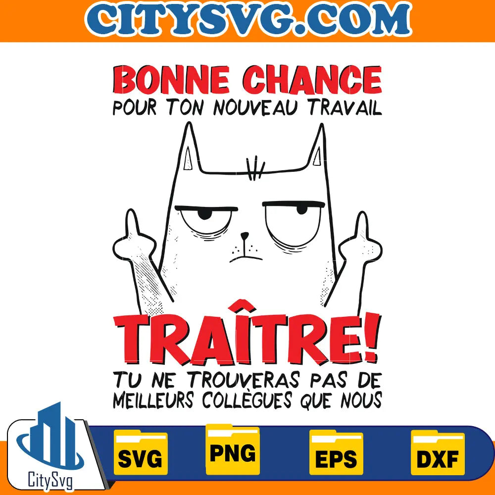 Départ Collègue Travail & Nouvel Emploi, Adieu Bonne Chance svg CitySvg