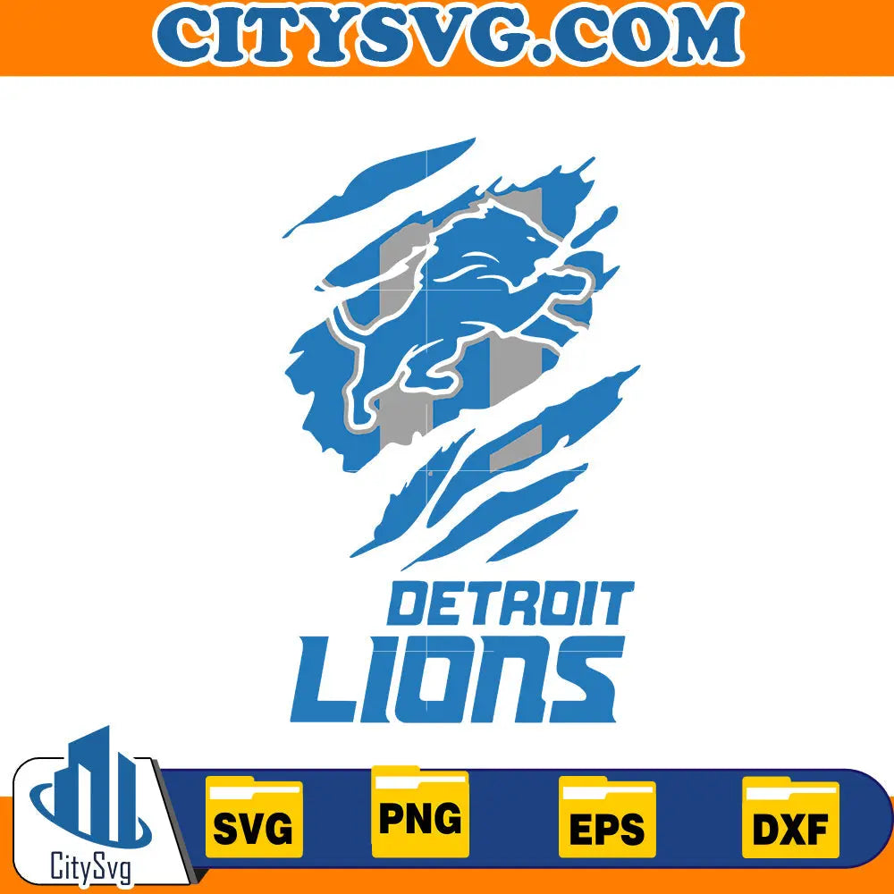 Detroit Lions Svg CitySvg