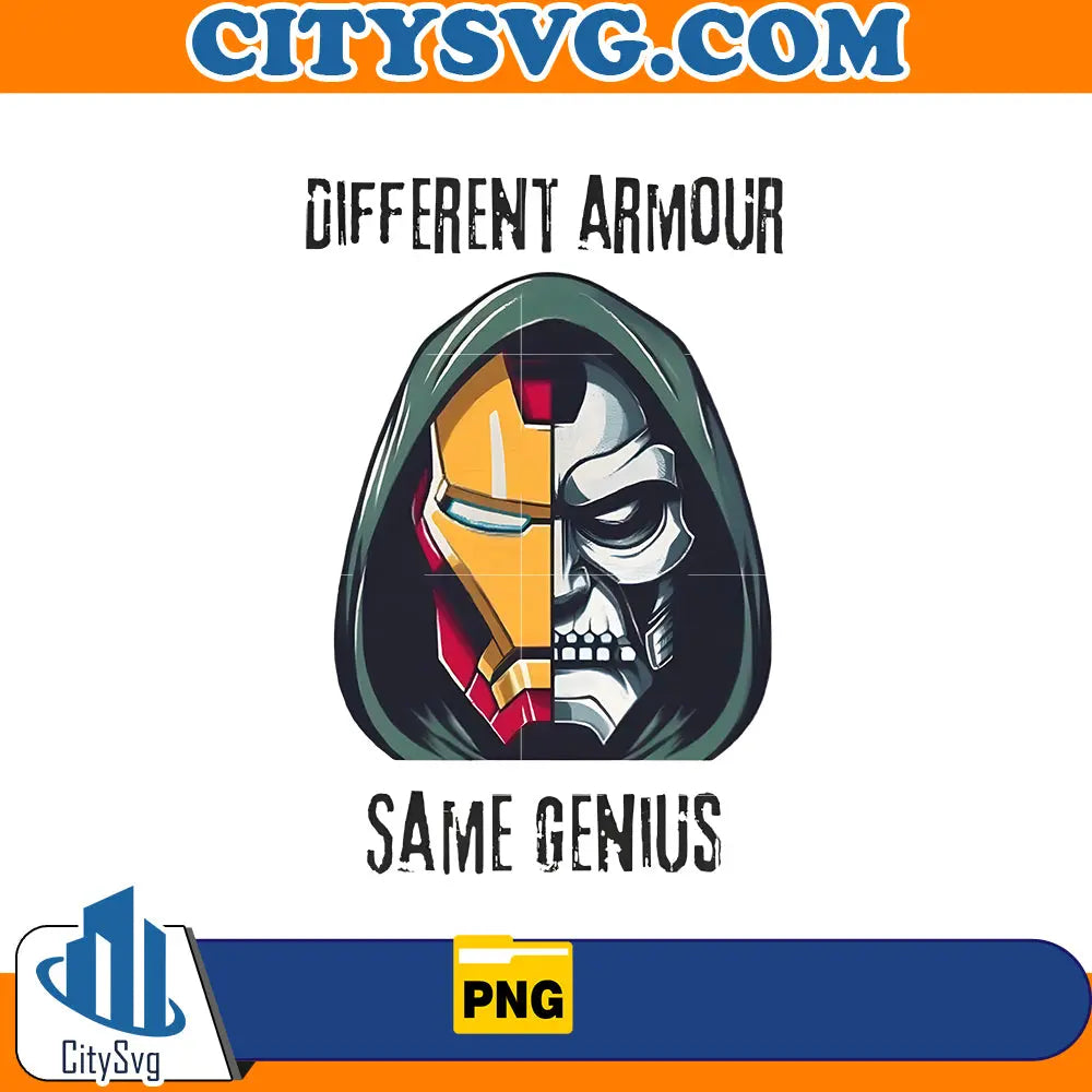 Different armour same genius Png, Dr Doom Png CitySvg