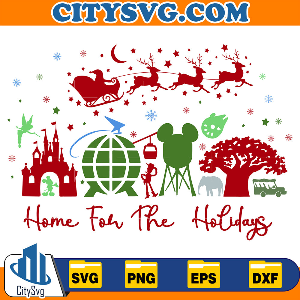 Disney-Home-For-The-Holidays-Christmas-Svg