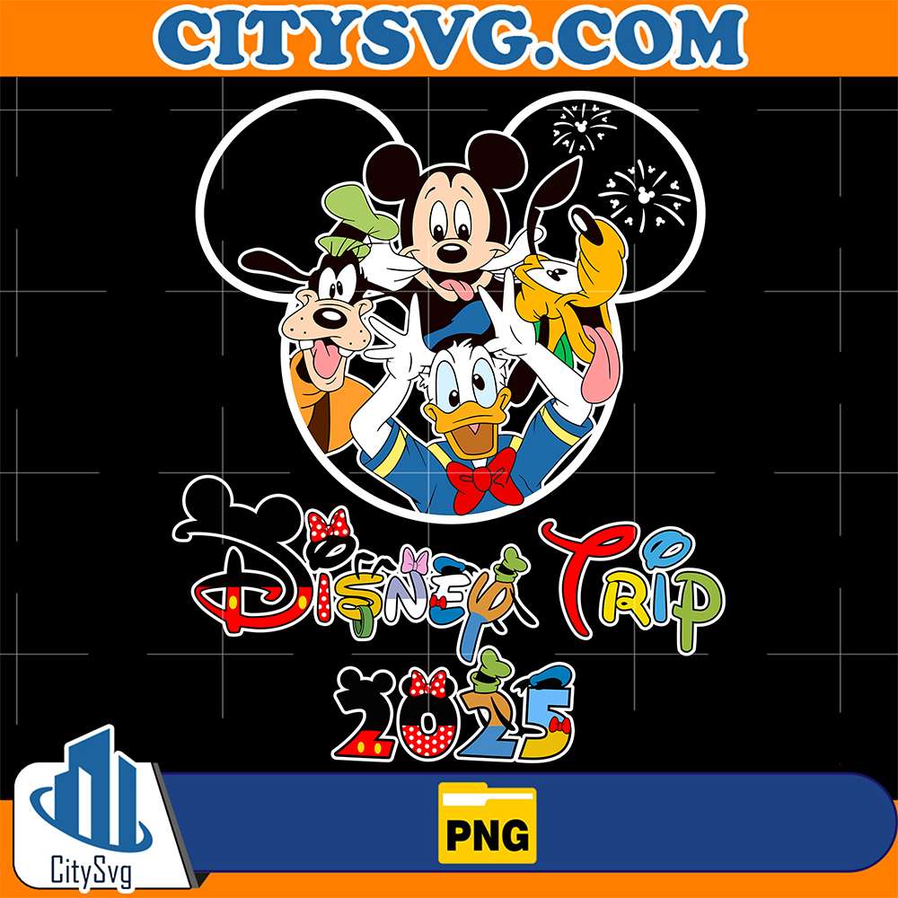 Disney-Mickey-Family-Trip-2025-Png