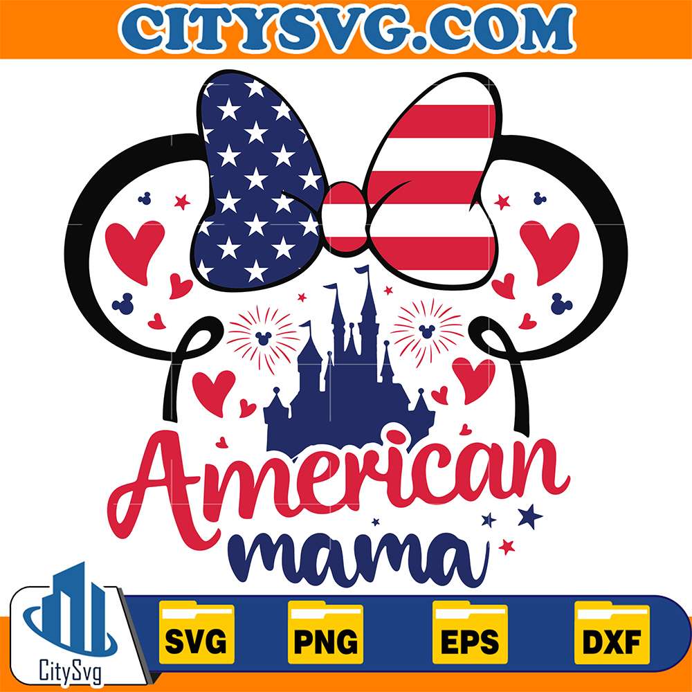 Disney-Minnie-American-Mama-Svg