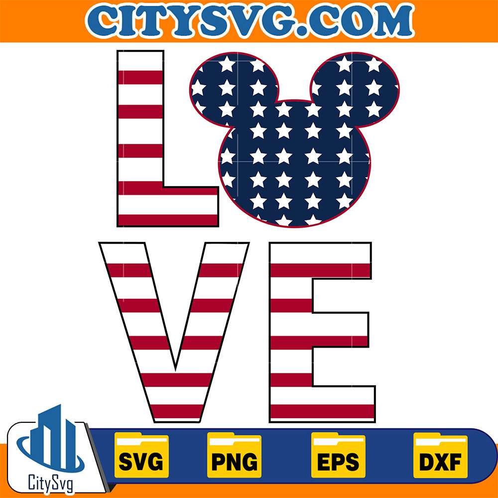 Disney-Mouse-Love-American-Svg