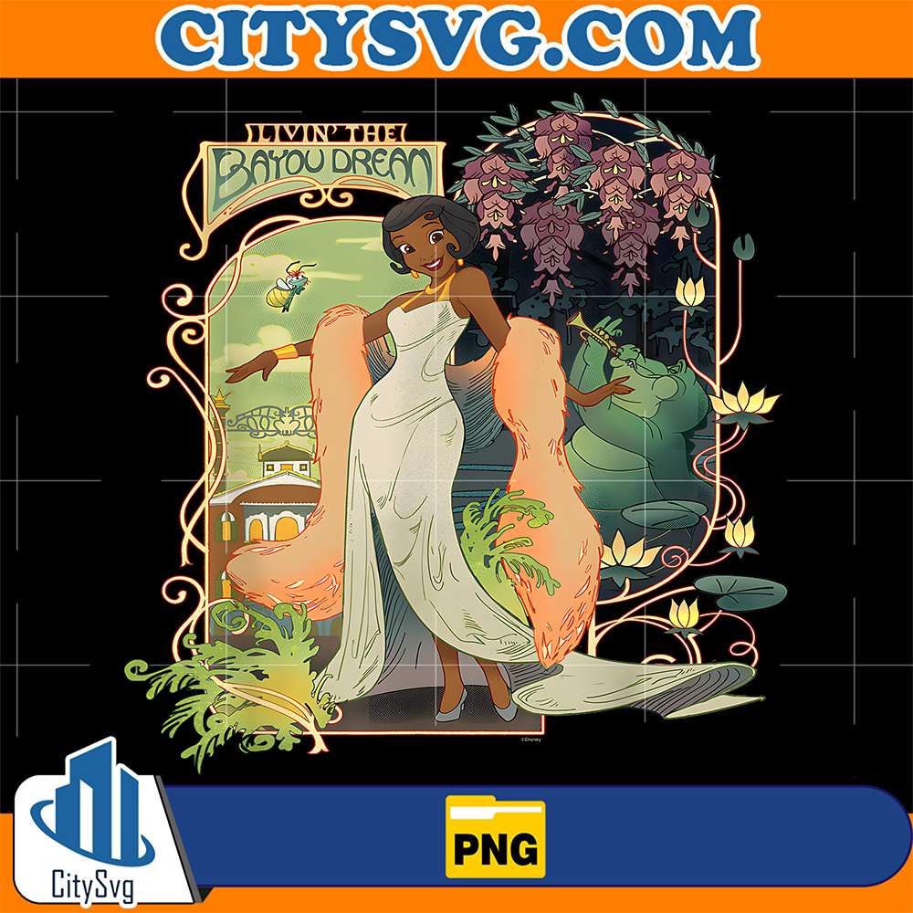 Disney-Princess-And-The-Frog-Tiana-Livin-the-Bayou-Dream-Png