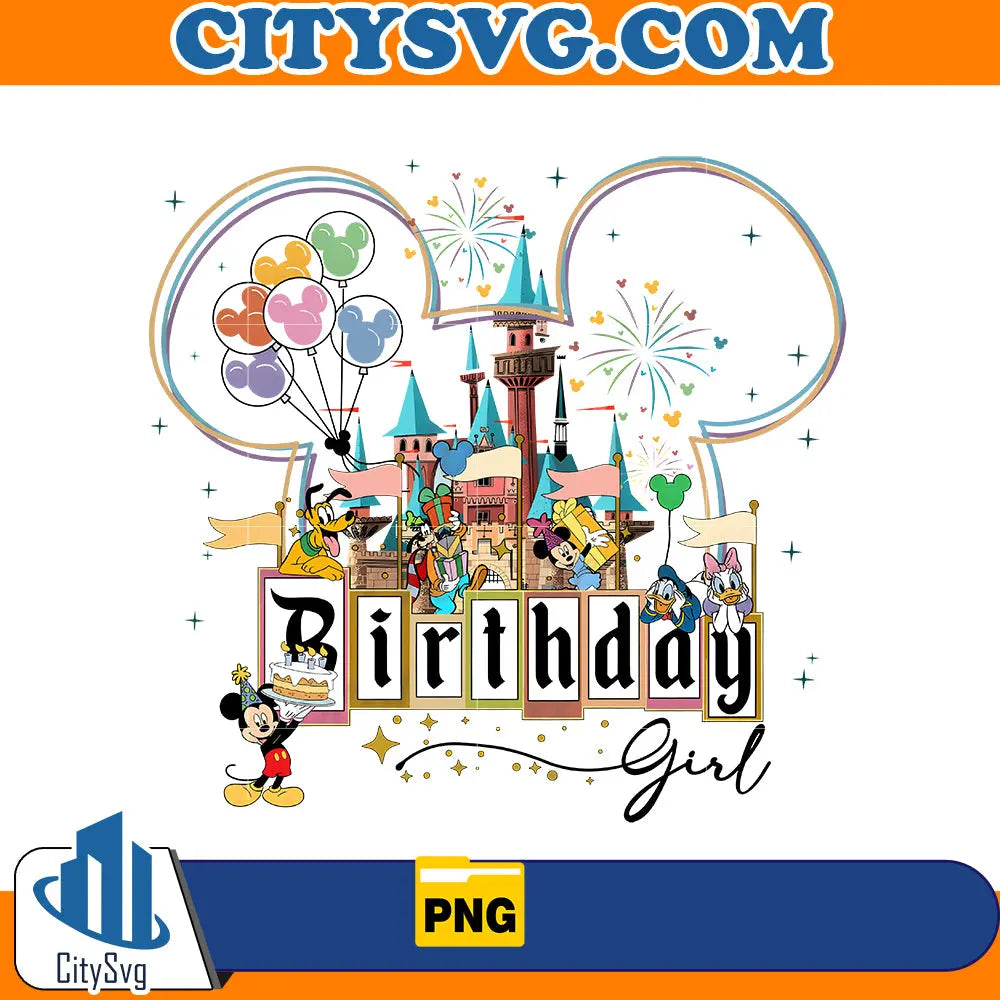Disney Birthday girl png CitySvg