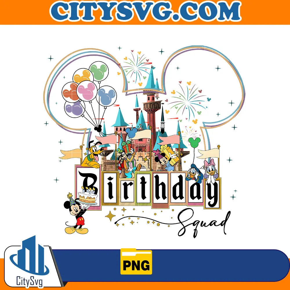 Disney Birthday spuad png CitySvg