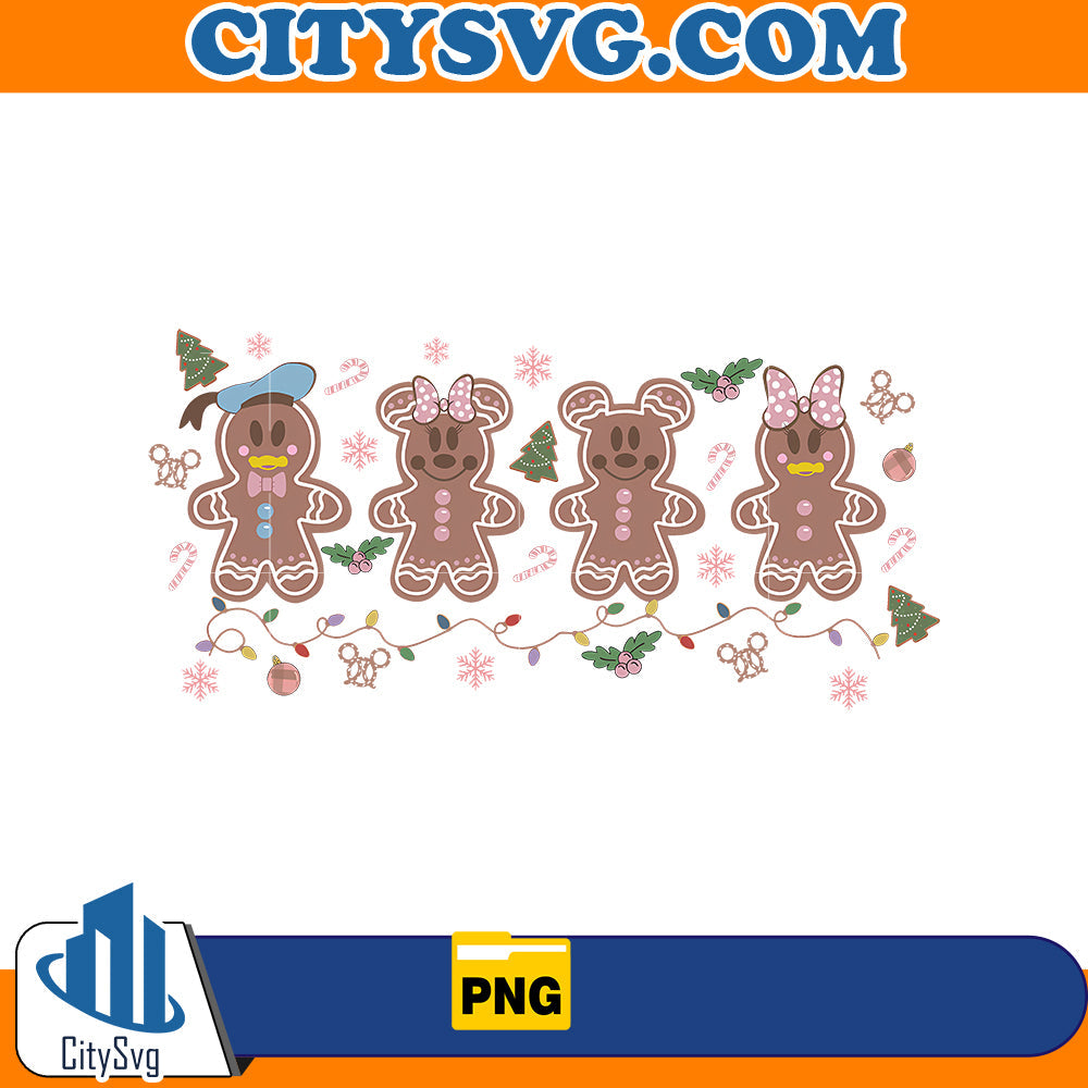 Disney Christmas Gingerbread Cookies Png CitySvg
