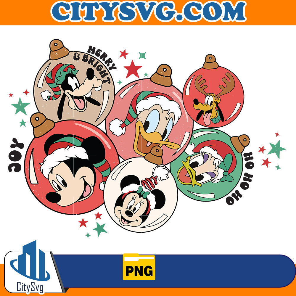Mickey And Friend Christmas Png CitySvg