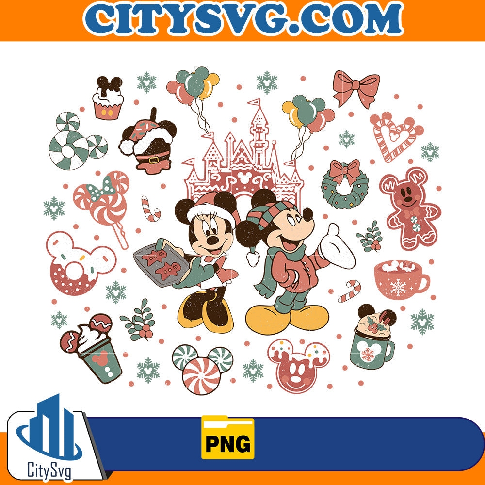 Mickey And Minnie Christmas Png CitySvg