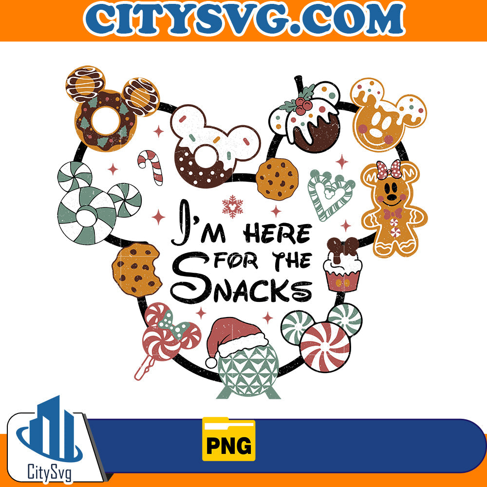 I'm Here for the snacks Png CitySvg
