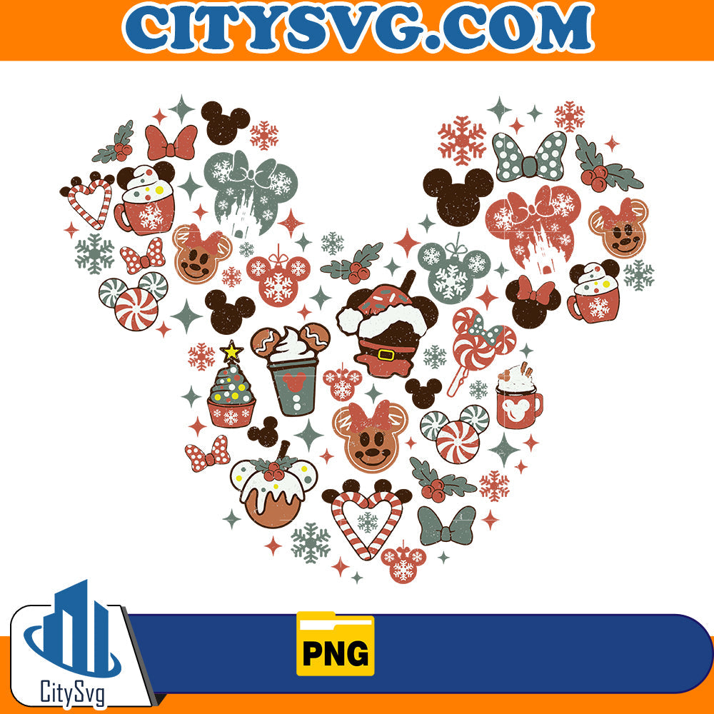 Mickey And Friend Christmas Png CitySvg
