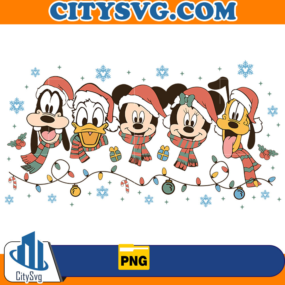 Mickey And Friend Christmas Png CitySvg