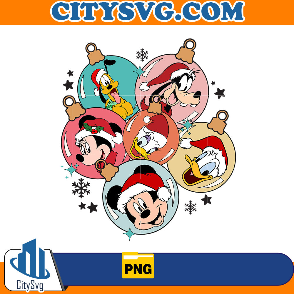 Mickey And Friend Christmas Png CitySvg