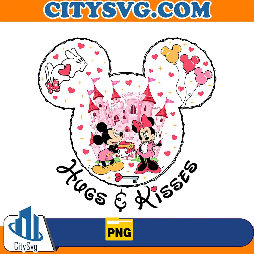 DisneyHugsKissesMickeyValentinePng