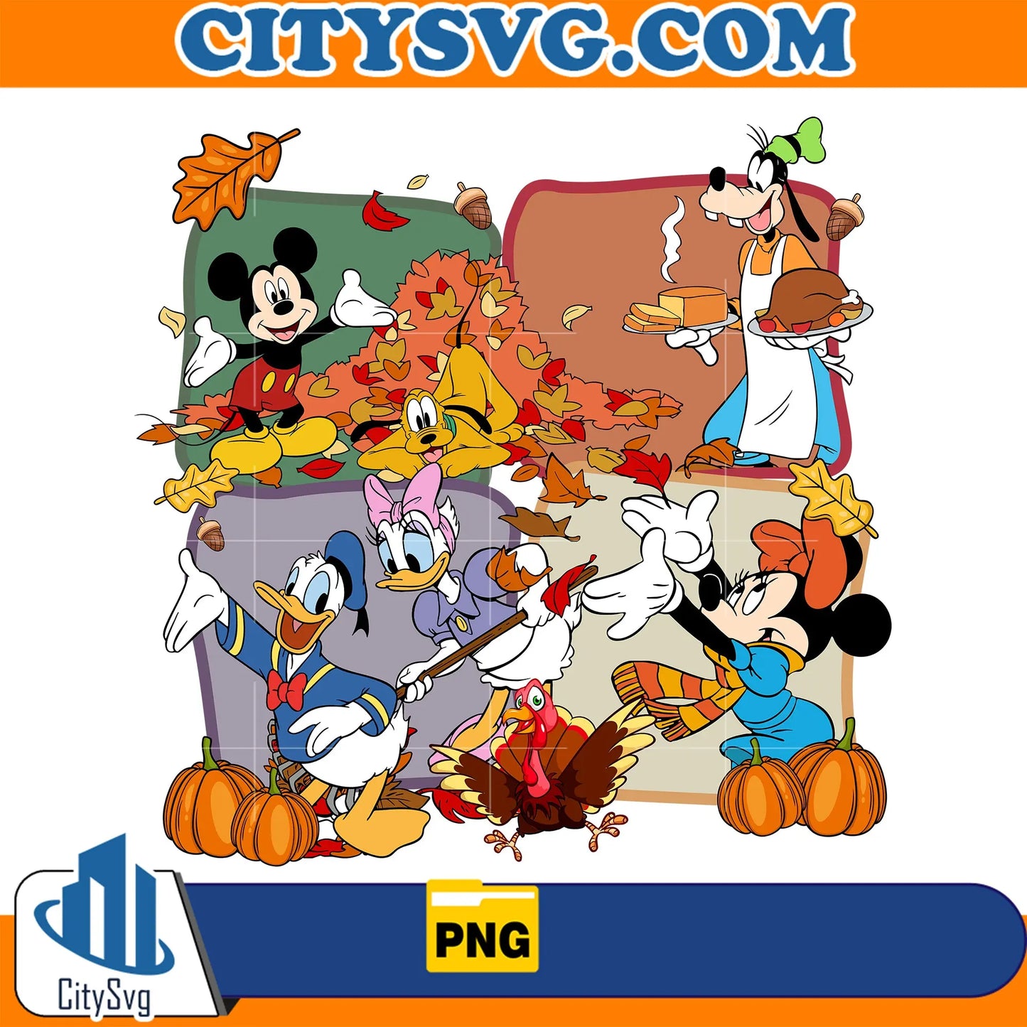 DisneyMickeyAndFriendsFallThanksgivingPng