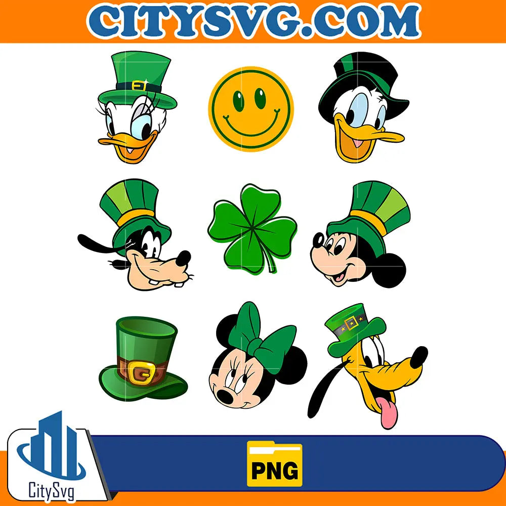 DisneyMickeyFriendsStPatricksDayPng