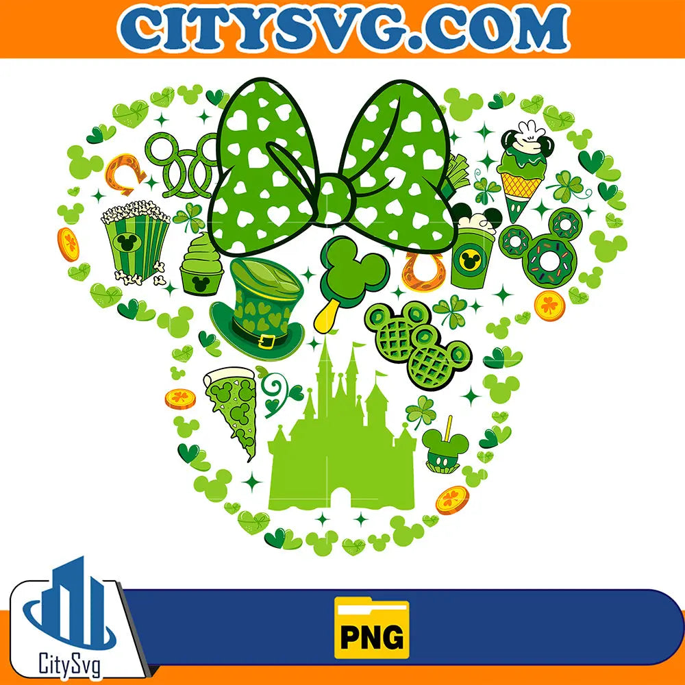 DisneyMinnieDrinkAndFoodSaintPatricksPng