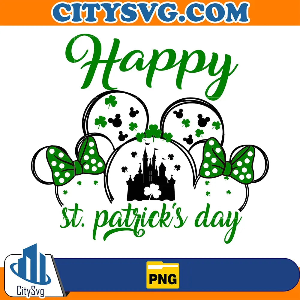 DisneyMouseHappyStPatricksDayPng